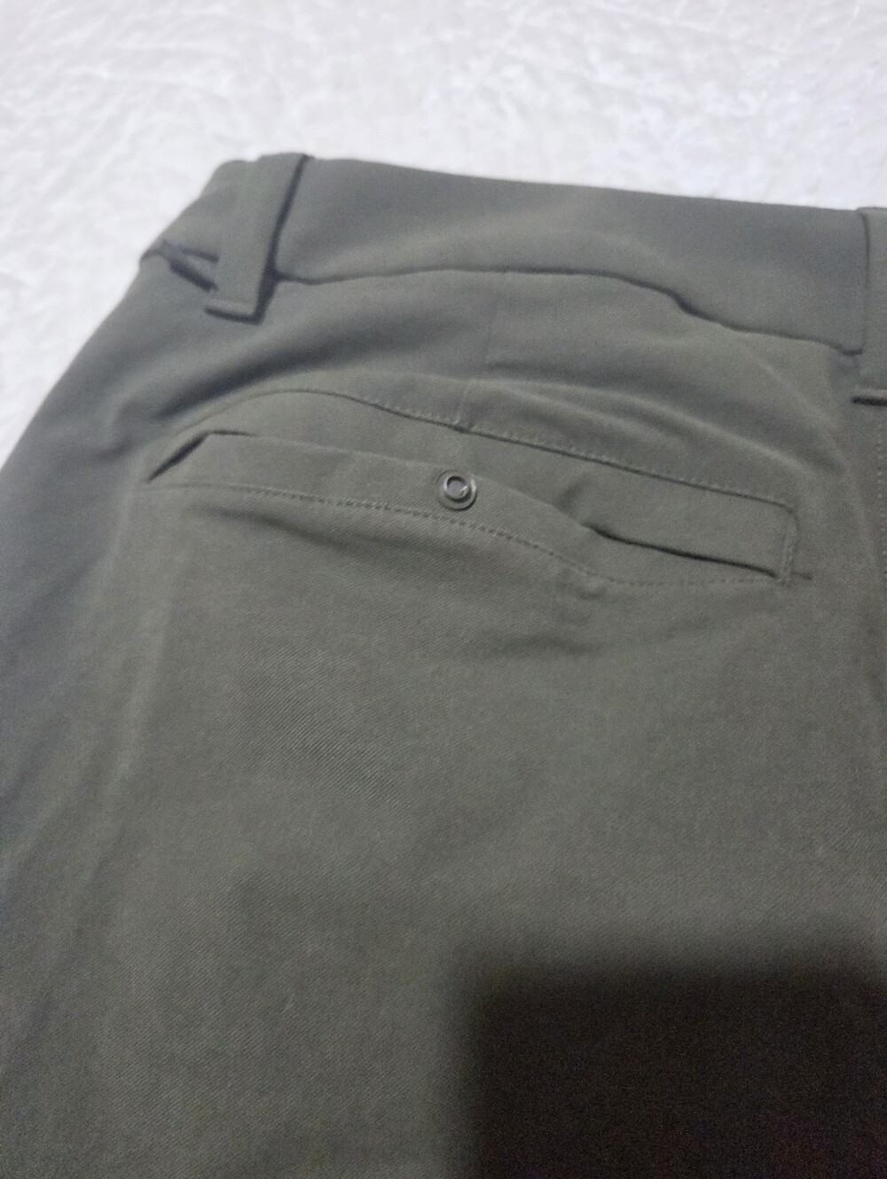 Lululemon ABC Classic Trouser Pant Olive Green Stretch Commuter Golf Workwear 32 - Picture 8 of 9